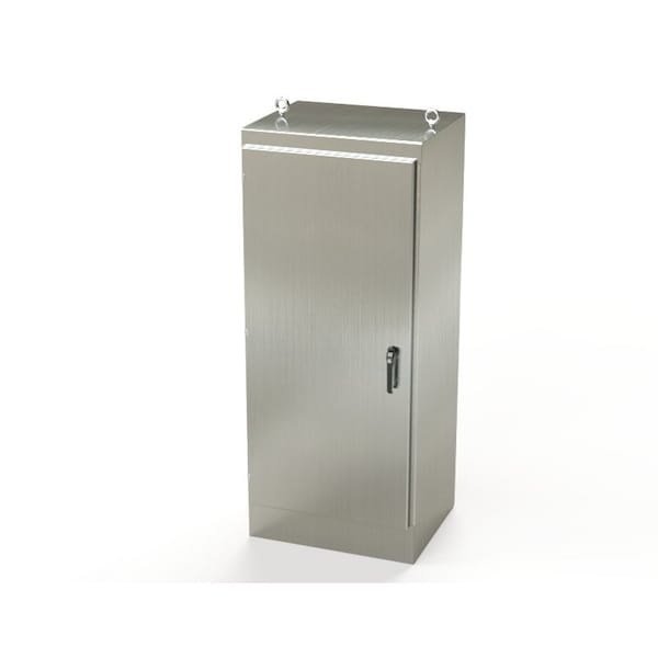 1/4 Turn Latch, 3 Point Latch with Padlock/Keylock Handle Electrical Enclosures, 72 in H, 24 in D